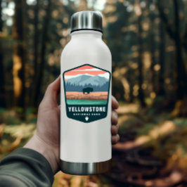 イエローストーン国立公園レトロ |ダイカットのシール シール