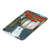 イエローストーン国立公園ワイオミング旅行ポスター マグネット (左側)