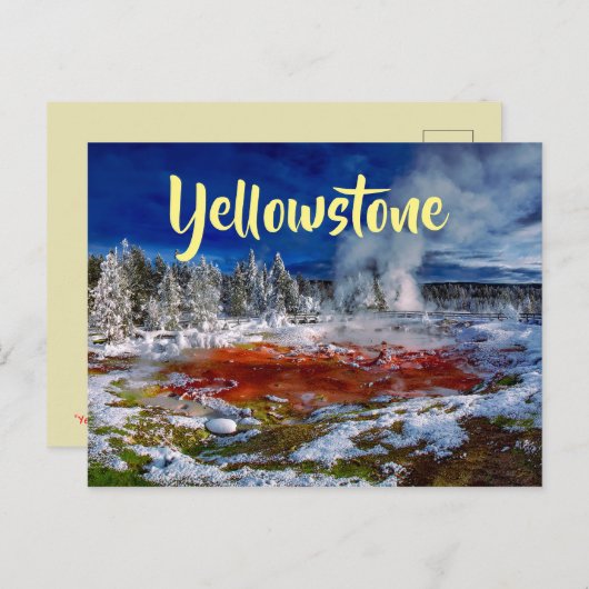 イエローストーン国立公園ワイオミング ポストカード (正面/裏面)