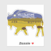 イエローストーン国立公園ワイオミンビソン シール (シート)