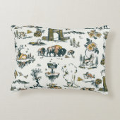 イエローストーン国立公園ワイルドライフパターン アクセントクッション (裏面)