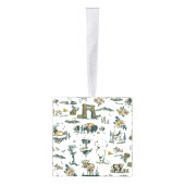 イエローストーン国立公園ワイルドライフパターン キューブオーナメント (右)