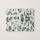 イエローストーン国立公園ワイルドライフパターン ジグソーパズル (横)