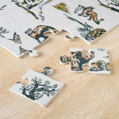 イエローストーン国立公園ワイルドライフパターン ジグソーパズル (側面)