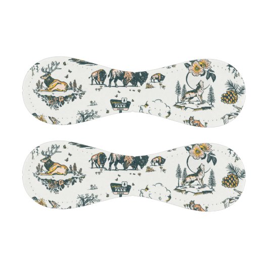 イエローストーン国立公園ワイルドライフパターン 野球ボール (パネル)