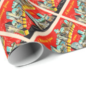 イエローストーン国立公園ヴィンテージはがき ラッピングペーパー (ロールコーナー)