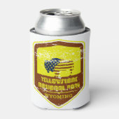 イエローストーン国立公園ヴィンテージ 缶クーラー (缶正面)