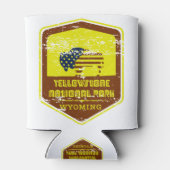 イエローストーン国立公園ヴィンテージ 缶クーラー (裏面)