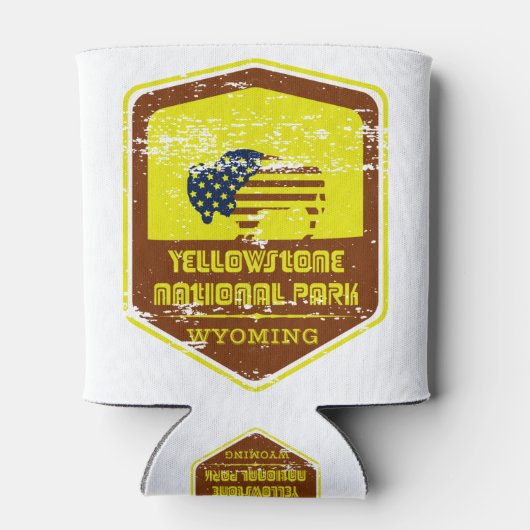 イエローストーン国立公園ヴィンテージ 缶クーラー (裏面)