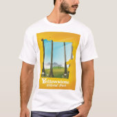 イエローストーン国立公園休暇ポスター。 Tシャツ (正面)
