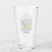 イエローストーン国立公園北アメリカンバイソン タンブラーグラス (裏面)