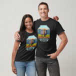 イエローストーン国立公園北アメリカンバイソン Tシャツ<br><div class="desc">イエローストーンの森のベクトルアートワークデザイン。公園はドラマチックな峡谷、高山の川、緑豊かな森、暑い春、そして最も有名なオールド忠実を含む急いで間欠泉を備えている。</div>