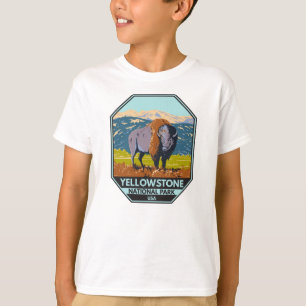 イエローストーン国立公園北米バイソン   Tシャツ