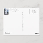 イエローストーン国立公園古い忠実はがき ポストカード (裏面)