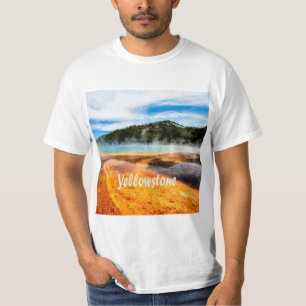 イエローストーン国立公園山地自然動物 Tシャツ