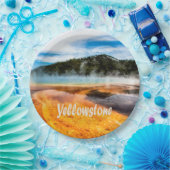 イエローストーン国立公園山自然動物 ペーパープレート (パーティー)