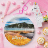 イエローストーン国立公園山自然動物 ペーパープレート (パーティー)