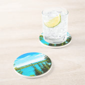 イエローストーン国立公園抽象芸術印象派 コースター (側面)