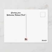 イエローストーン国立公園旧忠実はがき ポストカード (裏面)