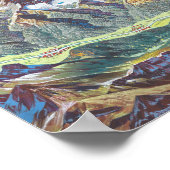 イエローストーン国立公園景観（ラベルなし） ポスター