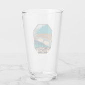 イエローストーン国立公園泥火山ヴィンテージ タンブラーグラス (裏面)