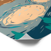 イエローストーン国立公園泥火山ヴィンテージ ポスター (角)