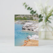 イエローストーン国立公園温泉 ポストカード (スタンド正面)