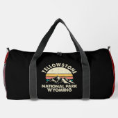 イエローストーン国立公園疑問に思 ダッフルバッグ (裏面)