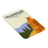 イエローストーン国立公園石化ツリーヴィンテージ マグネット (右側)