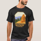 イエローストーン国立公園石化ツリーヴィンテージ Tシャツ (正面)