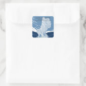 イエローストーン国立公園結婚レトロ スクエアシール (バッグ)