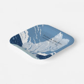 イエローストーン国立公園結婚レトロ ペーパープレート (傾斜あり)