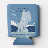 イエローストーン国立公園結婚レトロ 缶クーラー (裏面)