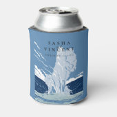 イエローストーン国立公園結婚レトロ 缶クーラー (缶裏面)