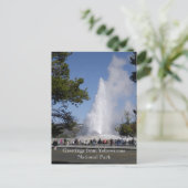 イエローストーン国立公園葉書からの挨拶 ポストカード (スタンド正面)