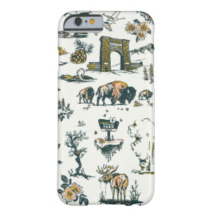 イエローストーン国立公園野生生物パターン BARELY THERE iPhone 6 ケース