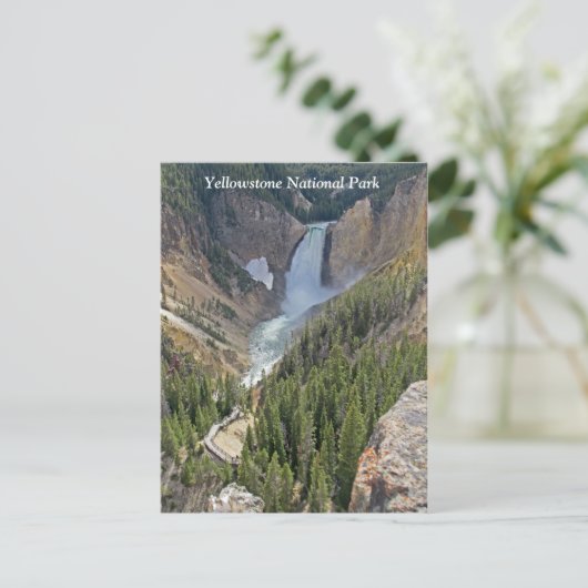 イエローストーン国立公園風景表示はがき ポストカード (スタンド正面)