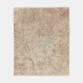 イエローストーン国立公園2 フリースブランケット (正面)