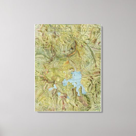 イエローストーン国立公園3 キャンバスプリント (正面)