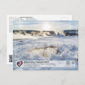 イエローストーン国立公園 – アッパーゲイエザーベイスン ポストカード (正面/裏面)