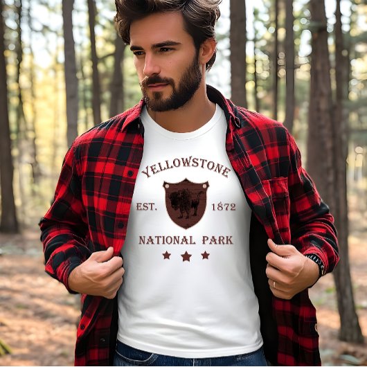 イエローストーン国立公園 アメリカンバイソン Tシャツ