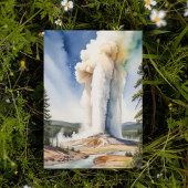 イエローストーン国立公園 オールドフェイスフル ポストカード