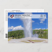 イエローストーン国立公園 – オールド忠実なゲーザー ポストカード (正面/裏面)