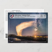 イエローストーン国立公園 – オールド忠実なゲーザー ポストカード (正面/裏面)