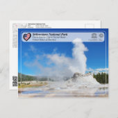 イエローストーン国立公園 – キャッスルゲイザー ポストカード (正面/裏面)