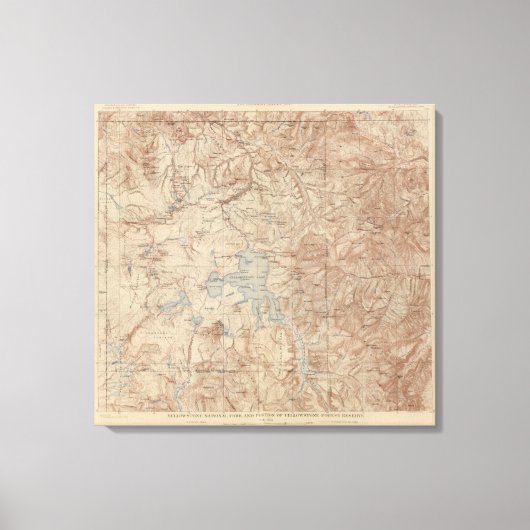 イエローストーン国立公園 キャンバスプリント (正面)