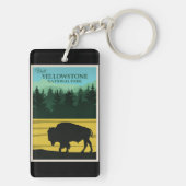 イエローストーン国立公園 キーホルダー (裏面)