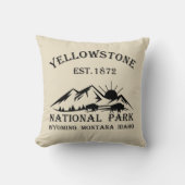 イエローストーン国立公園 クッション (正面)