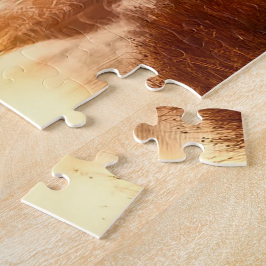 イエローストーン国立公園。クリスマスグリーティング ジグソーパズル (側面)