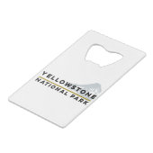 イエローストーン国立公園 クレジットカード栓抜き (正面アングル)